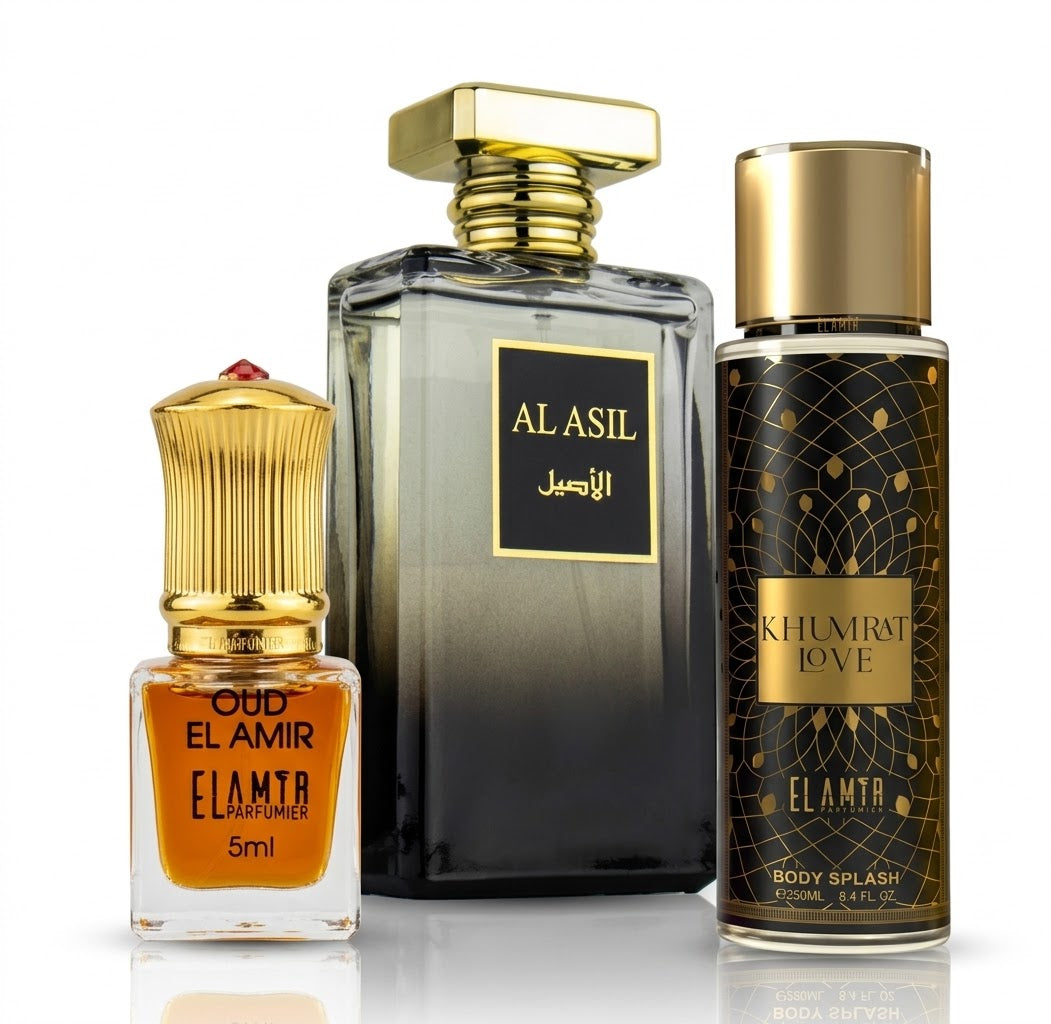 Luxury Fragrance Set (EDP 100ml + Body Spray 250ml + Olio 5ml)