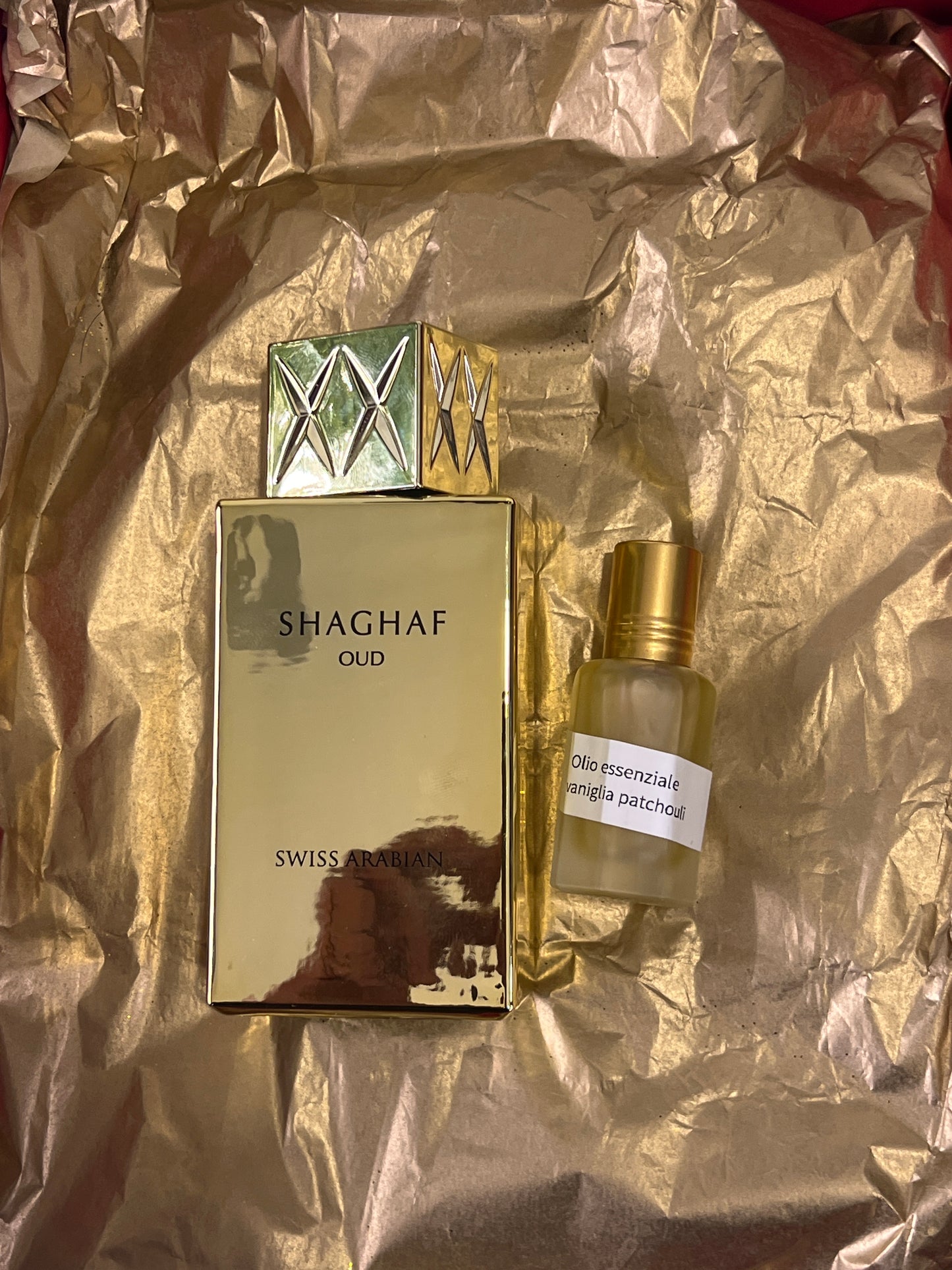 Confezione Shagaf oud + olio 12 ml vaniglia patchouli