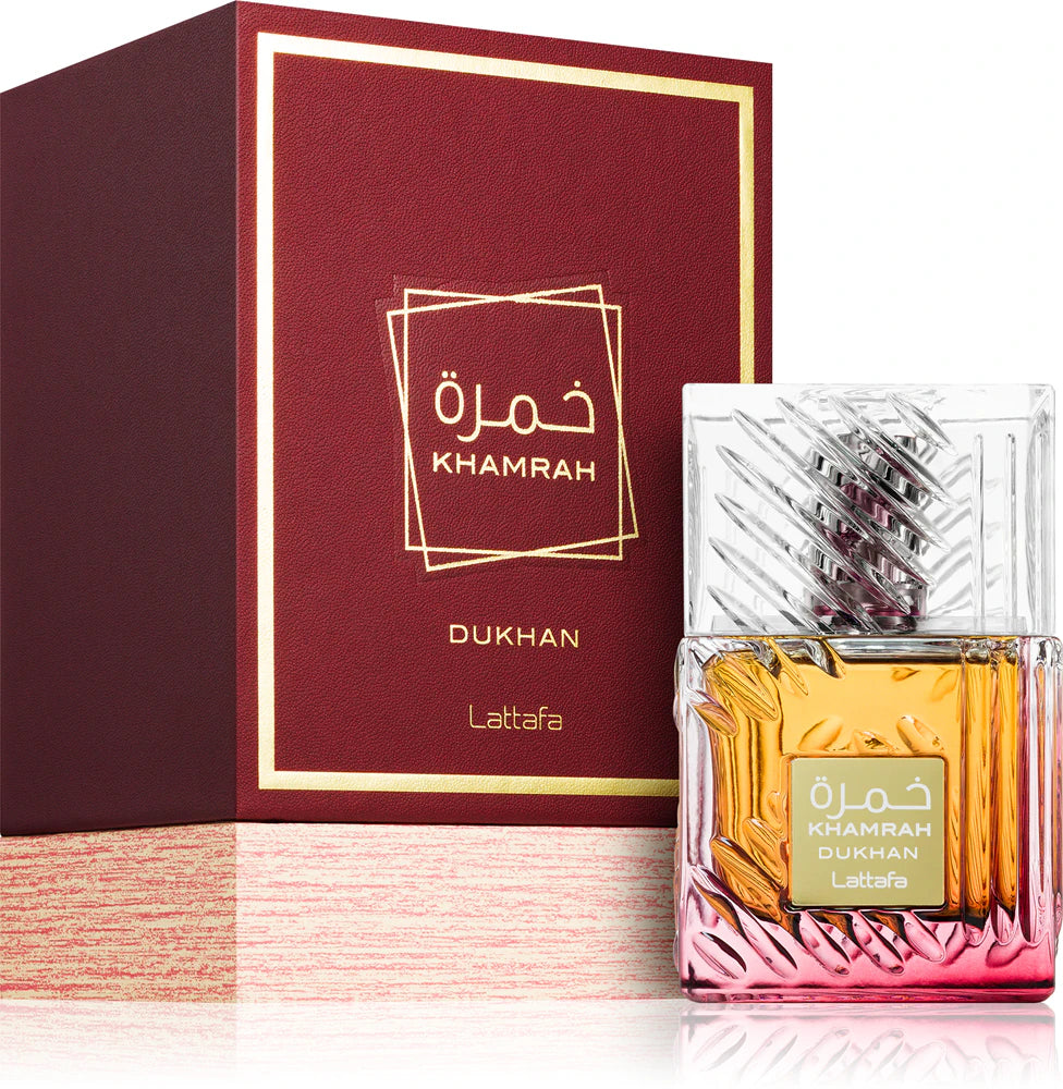 Lattafa
Khamrah Dukhan 100ml unisex EDP + 3 free samples